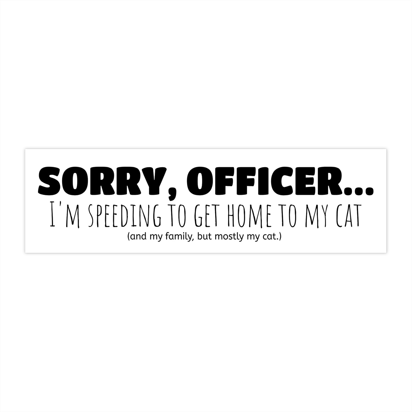 Sorry officer... (cat)