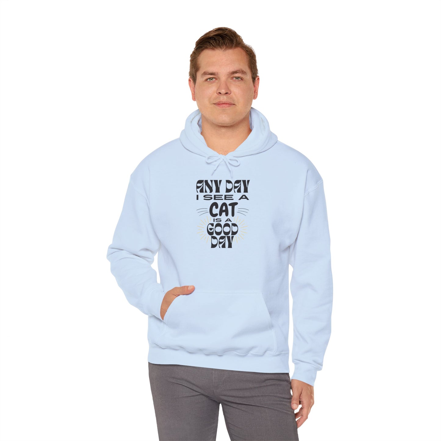 Cat Lover Hoodie - Any Day I See A Cat Is A Good Day