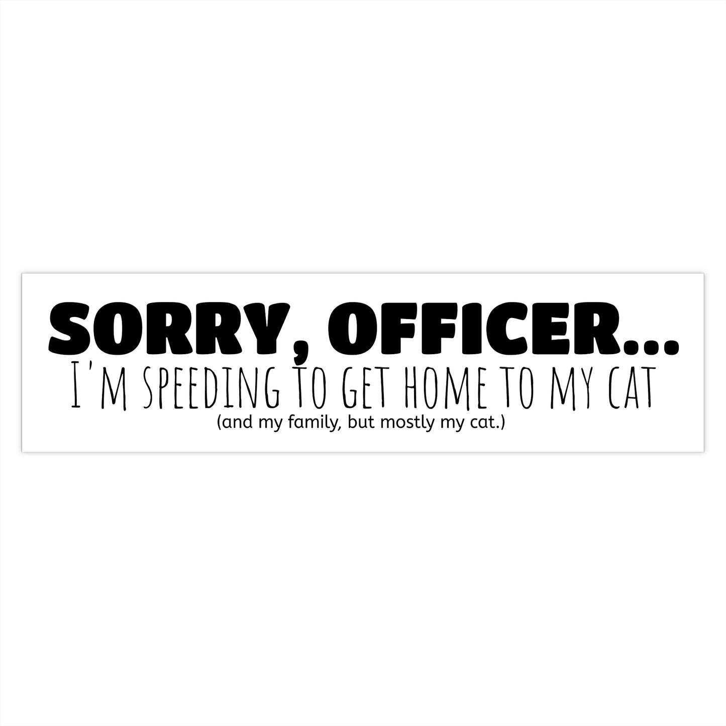 Sorry officer... (cat)