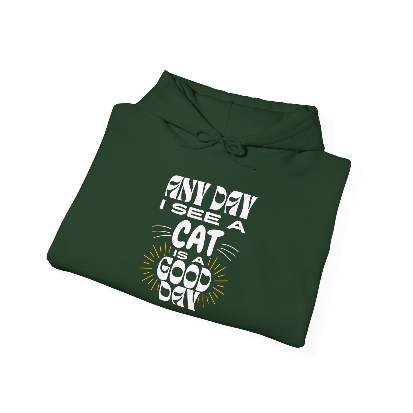 Cat Lover Hoodie - Any Day I See A Cat Is A Good Day