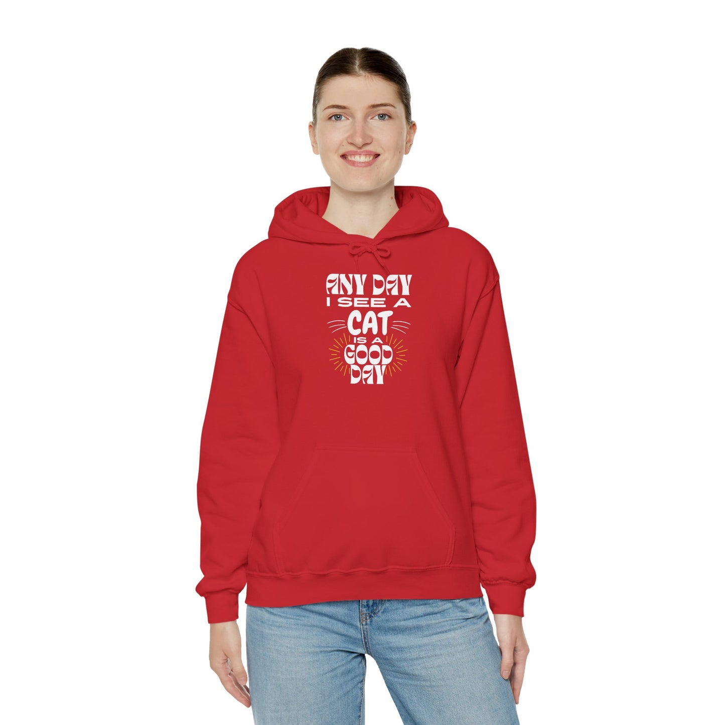 Cat Lover Hoodie - Any Day I See A Cat Is A Good Day