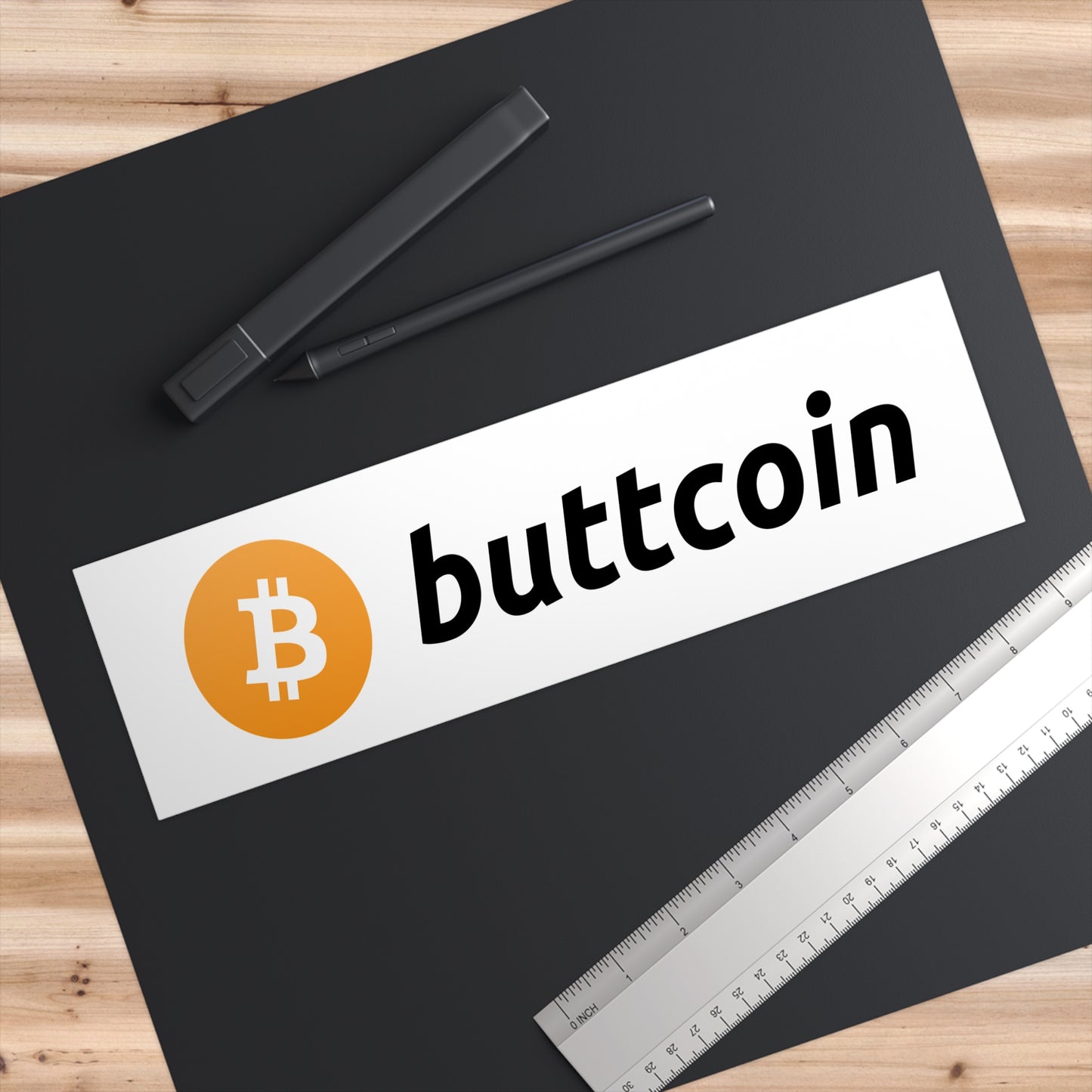 buttcoin Bumper Sticker