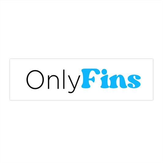 Only Fins Bumper Sticker