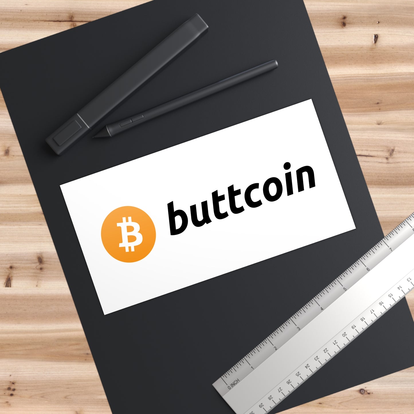 buttcoin Bumper Sticker