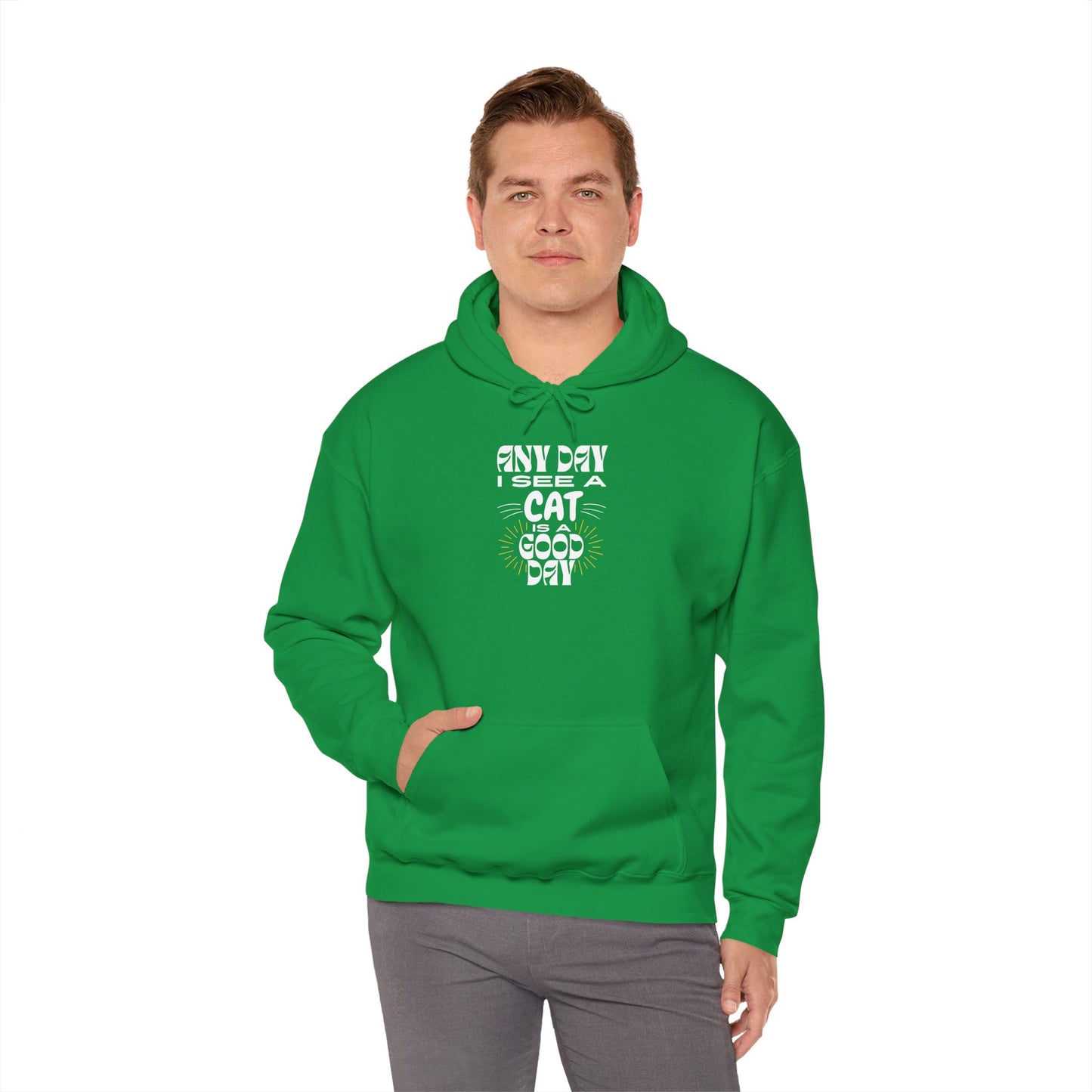 Cat Lover Hoodie - Any Day I See A Cat Is A Good Day