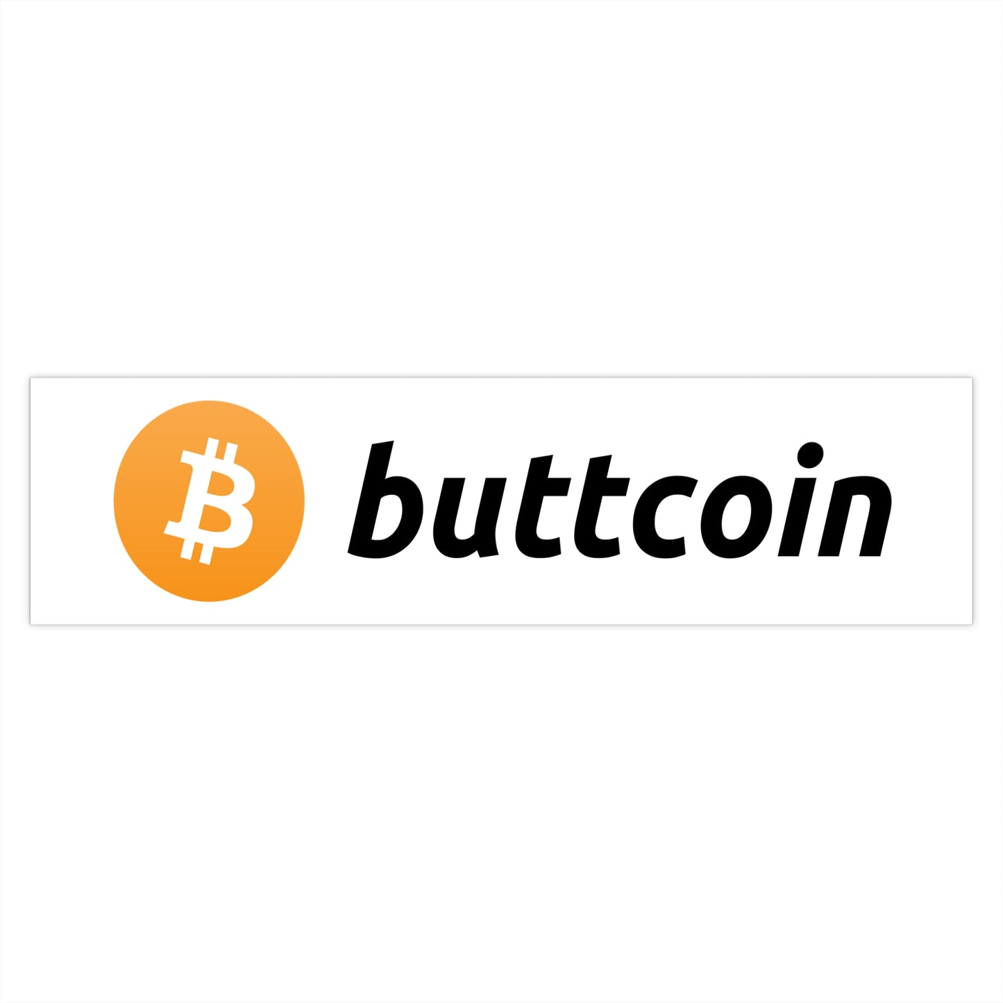 buttcoin Bumper Sticker