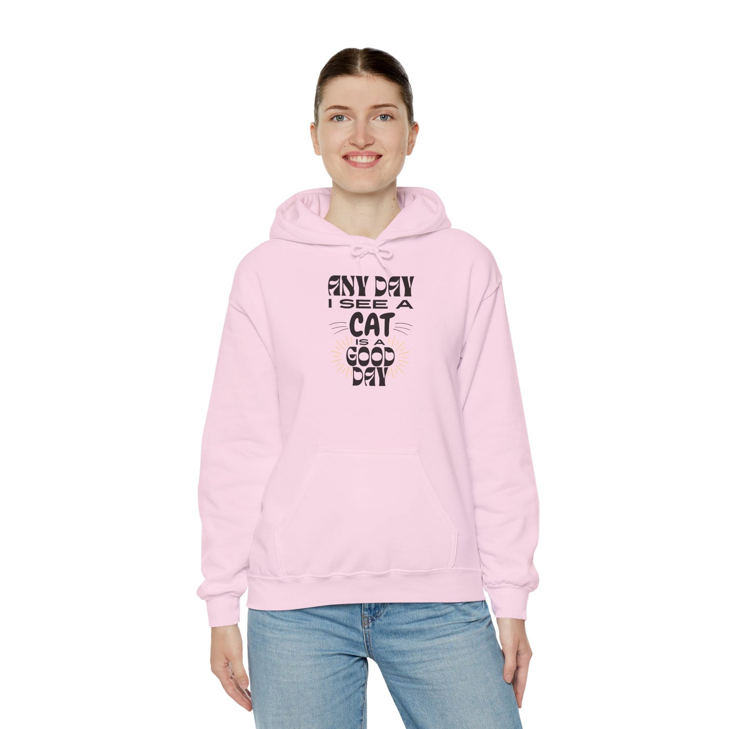 Cat Lover Hoodie - Any Day I See A Cat Is A Good Day