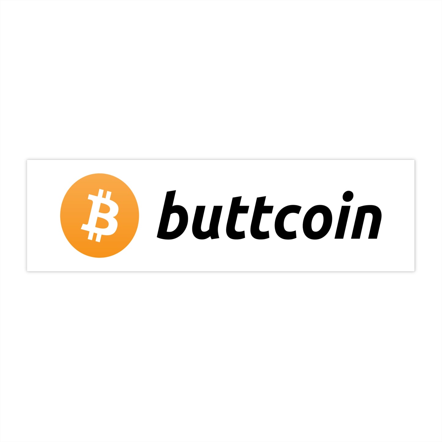 buttcoin Bumper Sticker