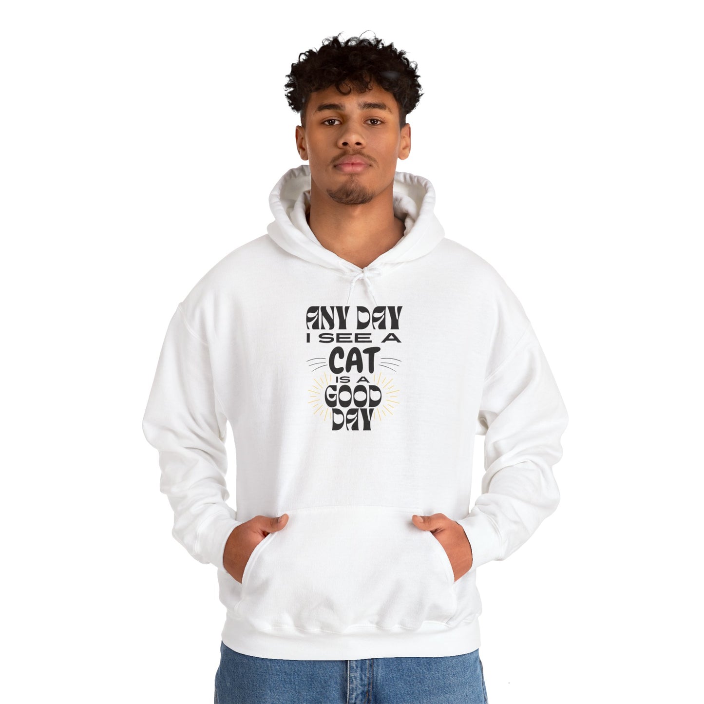 Cat Lover Hoodie - Any Day I See A Cat Is A Good Day