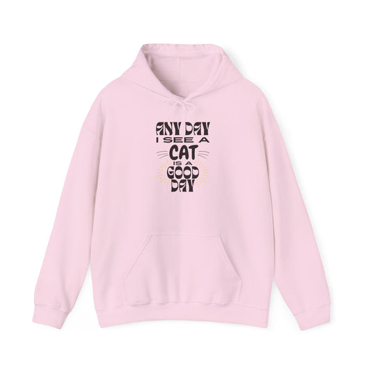 Cat Lover Hoodie - Any Day I See A Cat Is A Good Day