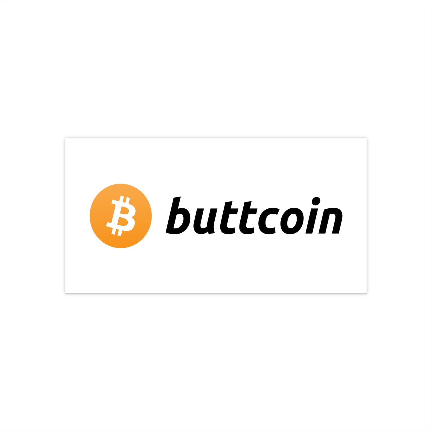 buttcoin Bumper Sticker