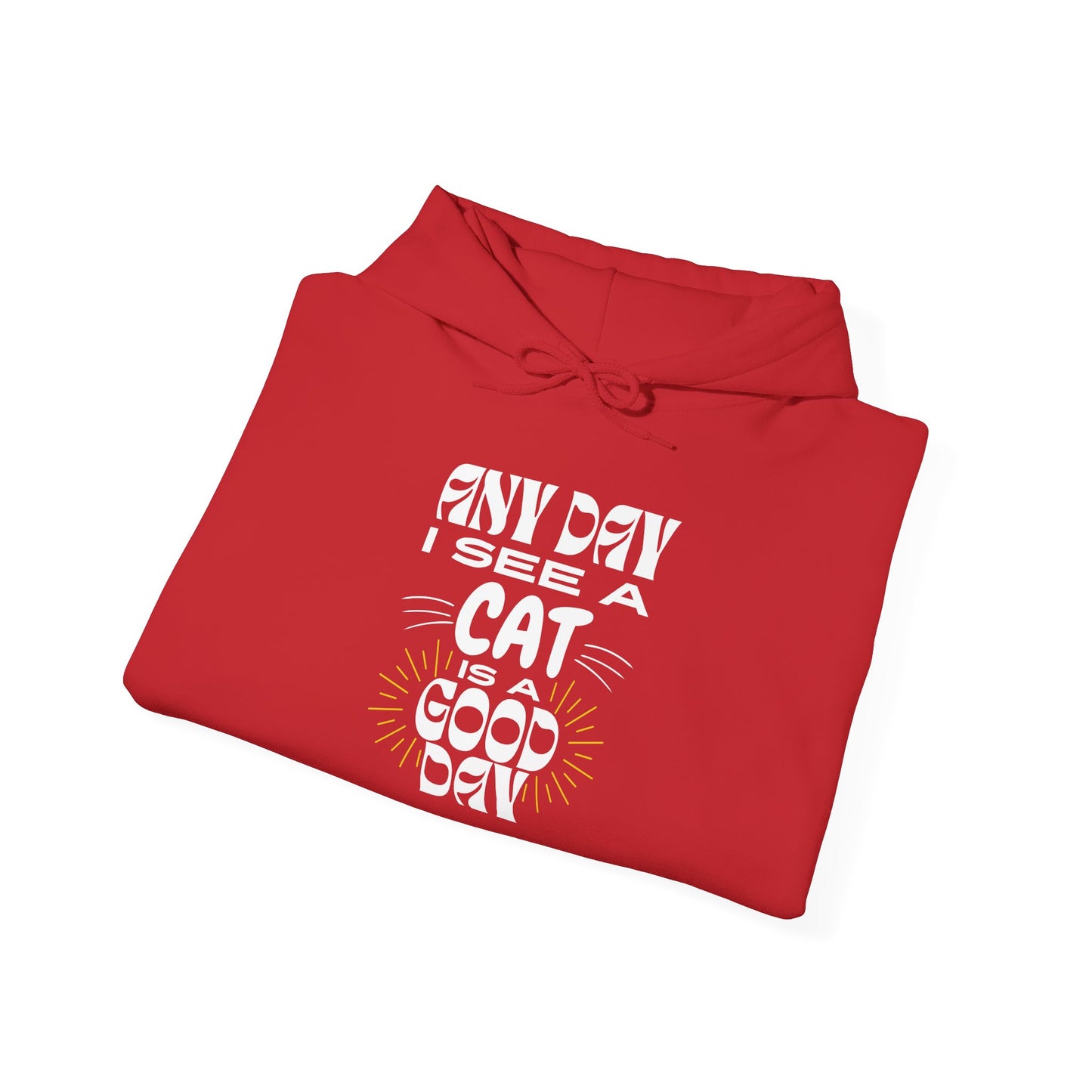 Cat Lover Hoodie - Any Day I See A Cat Is A Good Day