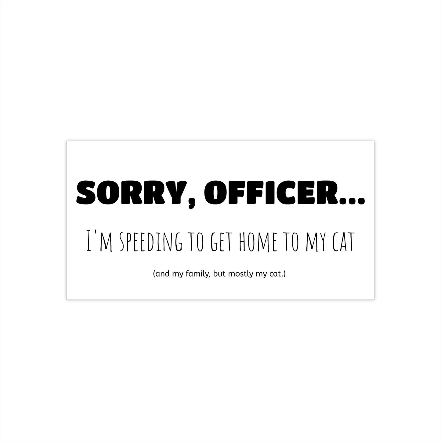 Sorry officer... (cat)