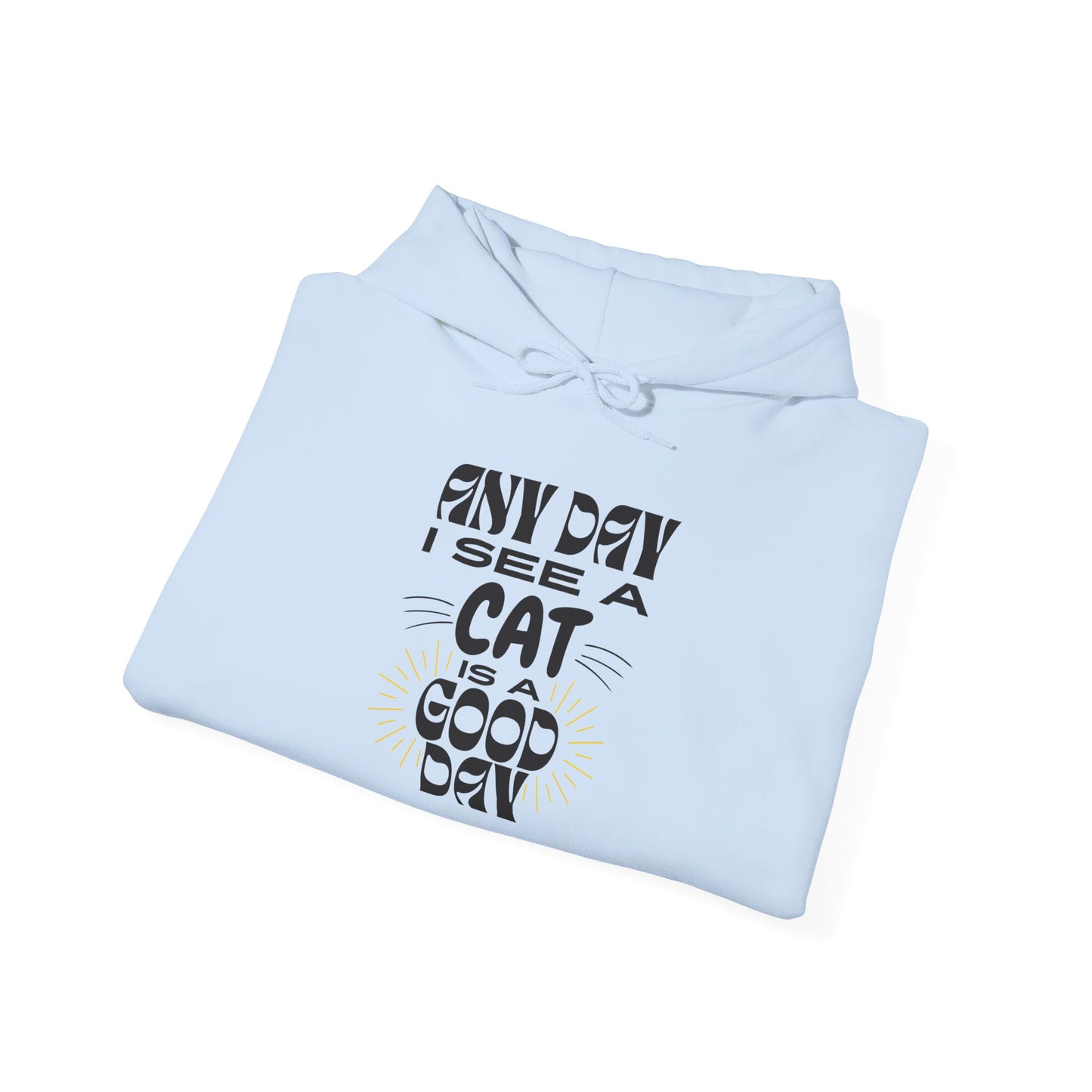 Cat Lover Hoodie - Any Day I See A Cat Is A Good Day